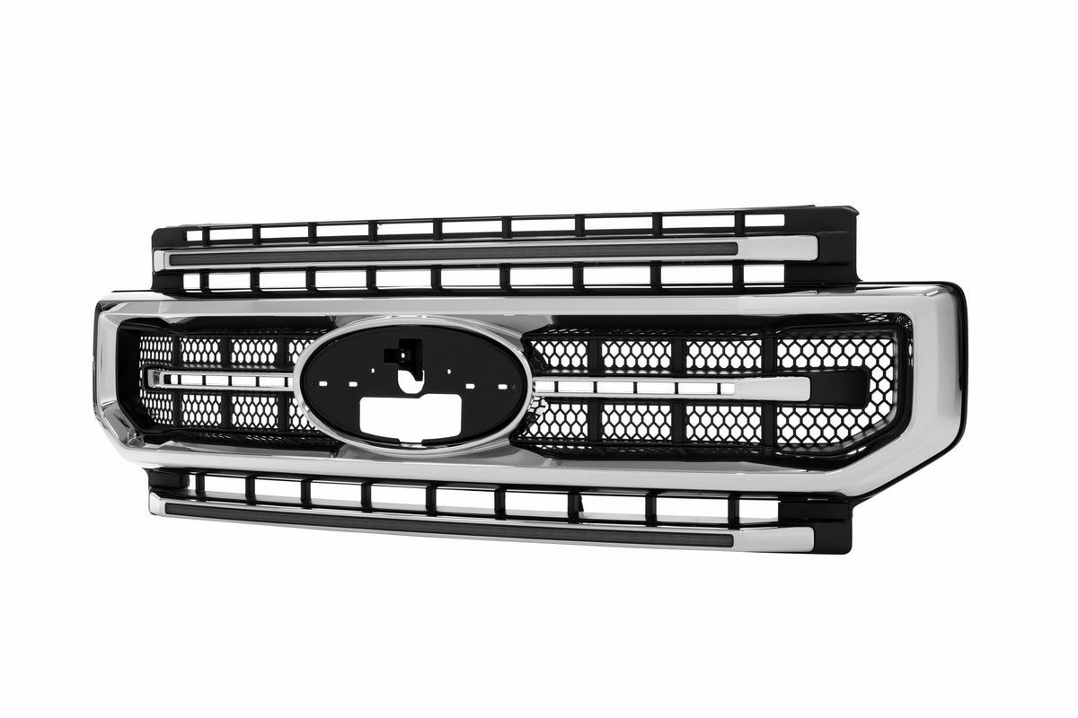 Morimoto XBG LED Grille: Ford Super Duty (20-22 / Chrome / White DRL)