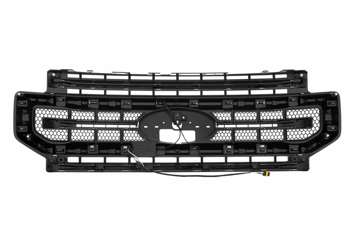 Morimoto XBG LED Grille: Ford Super Duty (20-22 / Chrome / White DRL)