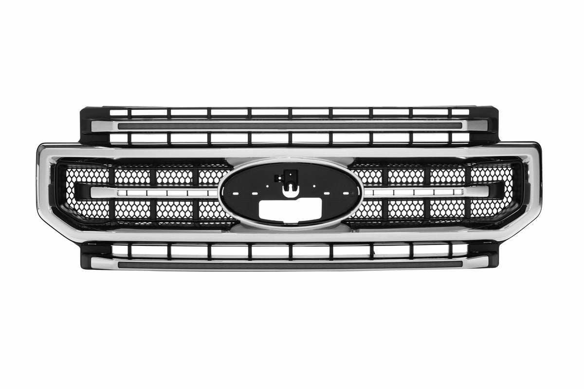 Morimoto XBG LED Grille: Ford Super Duty (20-22 / Chrome / Amber DRL)