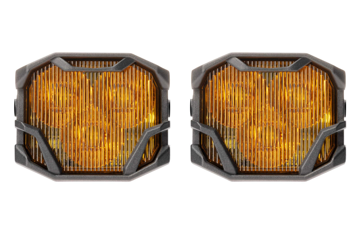 Morimoto 4Banger 2.0 HXB LED Pods (SAE Wide / Yellow / Set)
