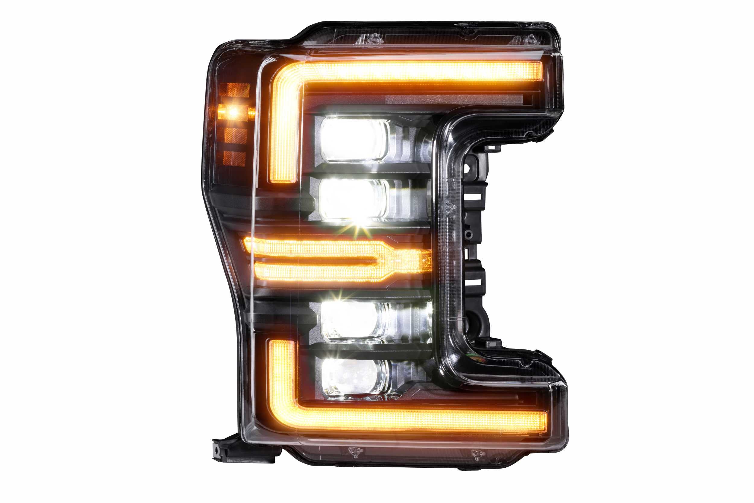 Morimoto XB LED Headlights: Ford Super Duty (17-19 / Amber DRL / Set)