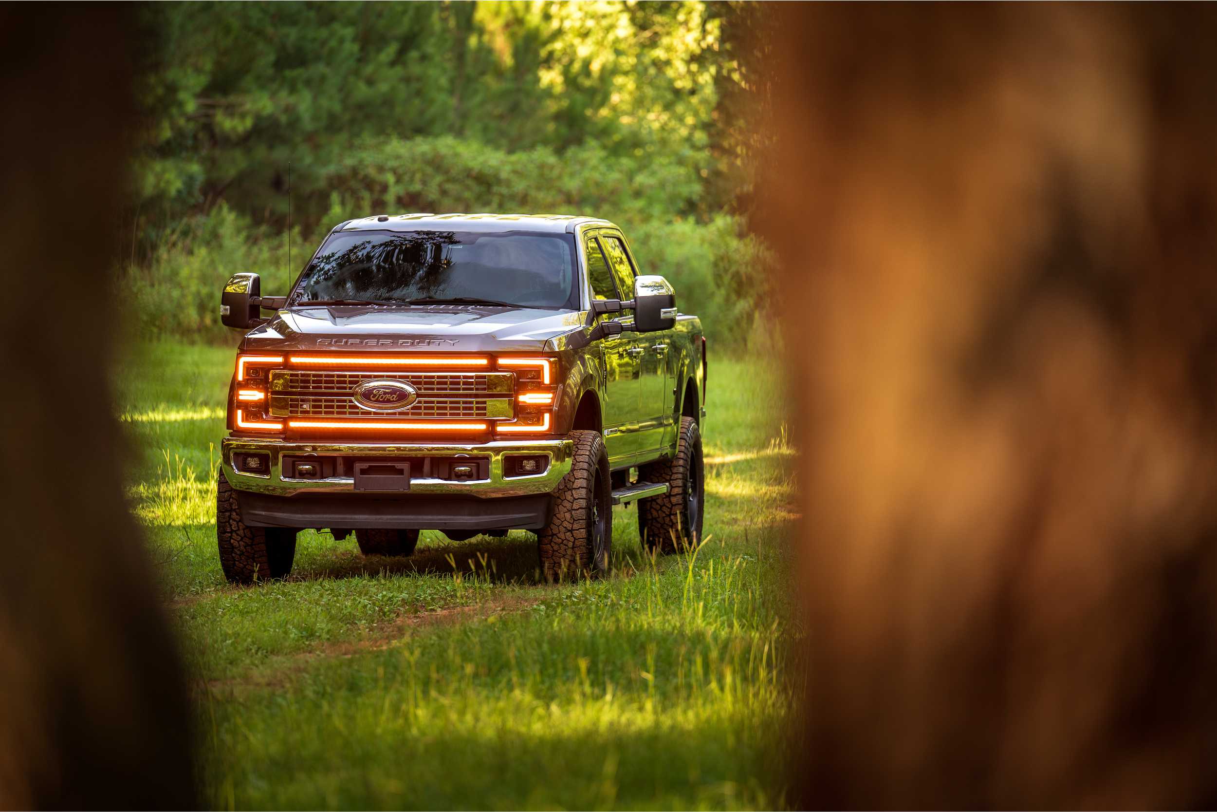Morimoto XB LED Headlights: Ford Super Duty (17-19 / Amber DRL / Set)