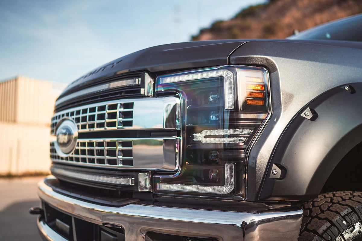 Morimoto XB LED Headlights: Ford Super Duty (17-19 / White DRL / Set)
