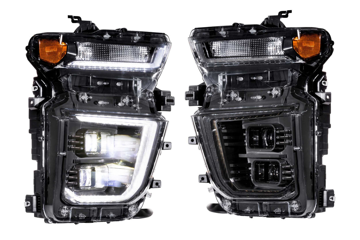 Morimoto XB Hybrid LED Headlights: Chevrolet Silverado HD (20-24 / Set)