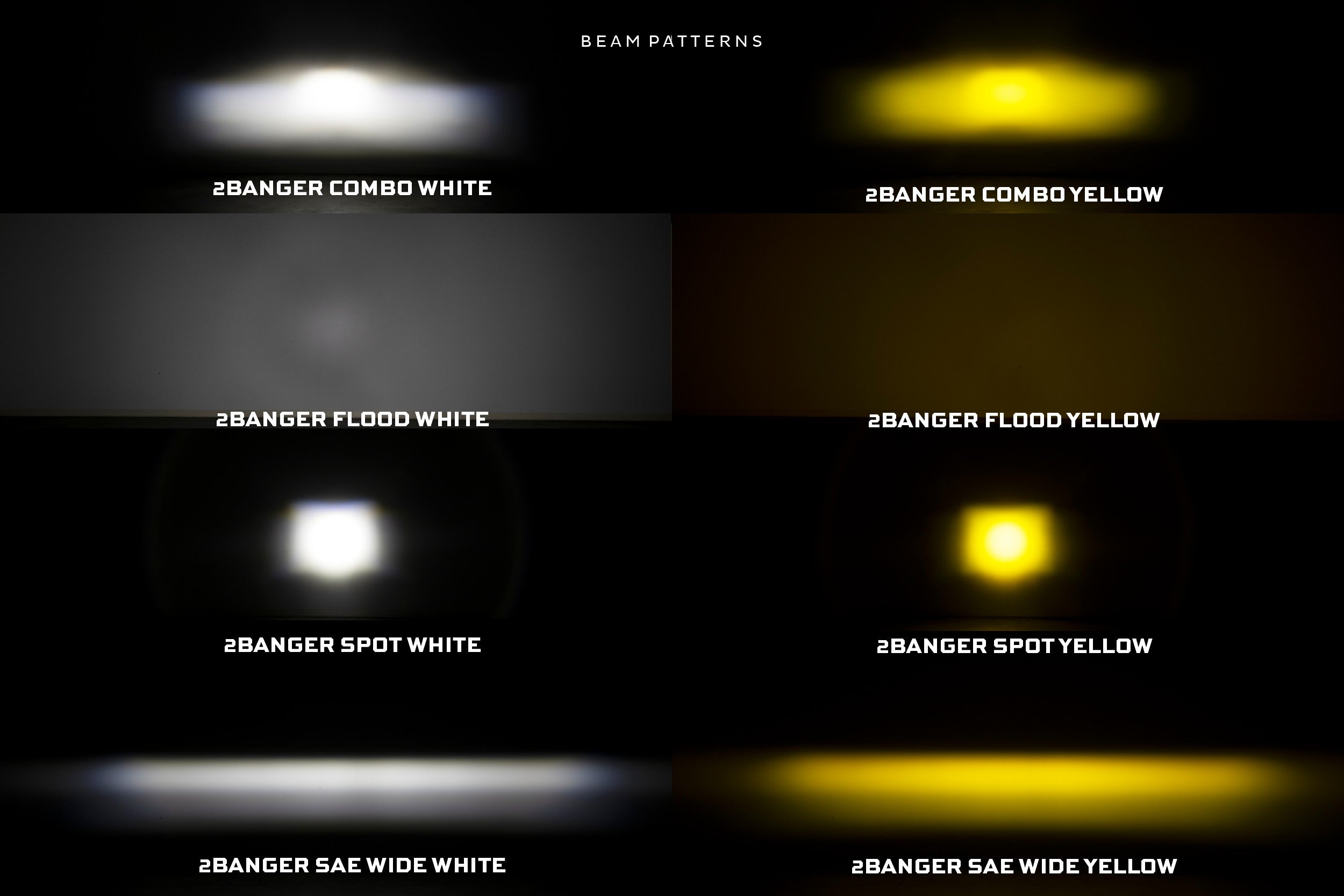 Morimoto 2Banger HXB LED Pods (SAE Wide / White / Set)