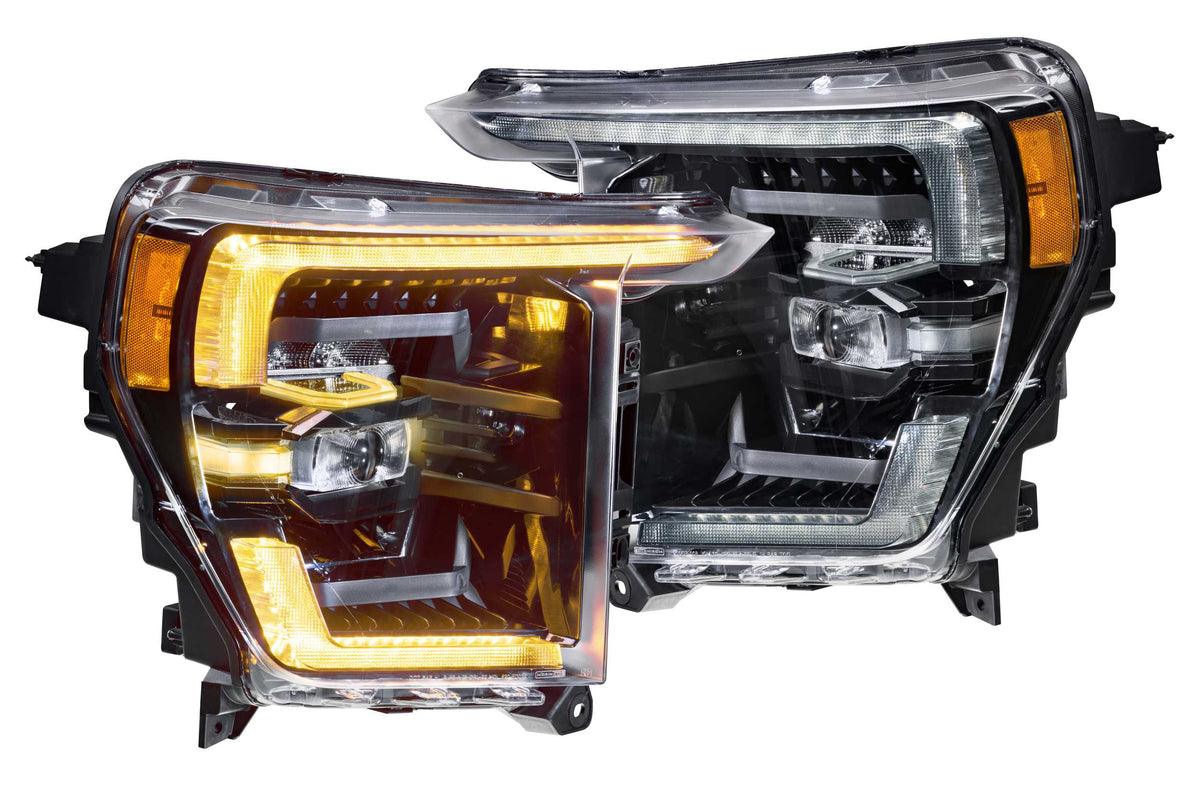 Morimoto XB LED Headlights: Ford F-150 (21-23 / Amber DRL / Set)