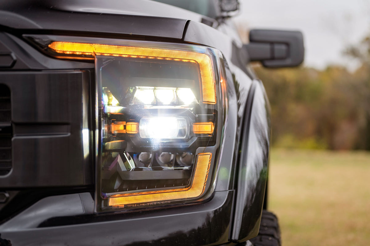 Morimoto XB LED Headlights: Ford F-150 (21-23 / Amber DRL / Set)