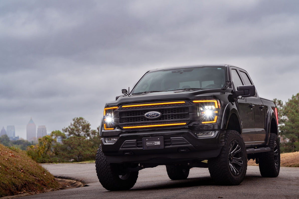 Morimoto XB LED Headlights: Ford F-150 (21-23 / Amber DRL / Set)
