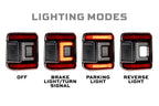 Morimoto XB LED Tail Lights: Jeep Wrangler JL (18+ / Red Lens / Set)
