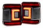 Morimoto XB LED Tail Lights: Jeep Wrangler JL (18+ / Red Lens / Set)