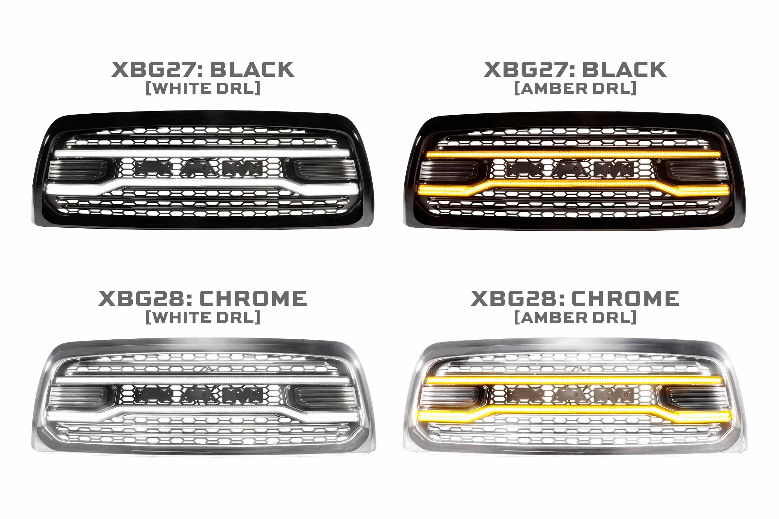 Morimoto XBG LED Grille: Dodge Ram HD (13-18 / Chrome)