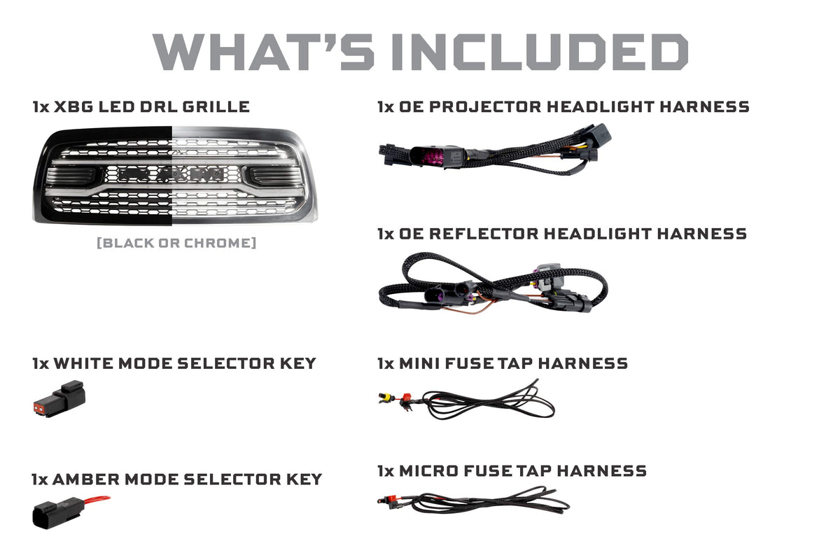 Morimoto XBG LED Grille: Dodge Ram HD (13-18 / Chrome)
