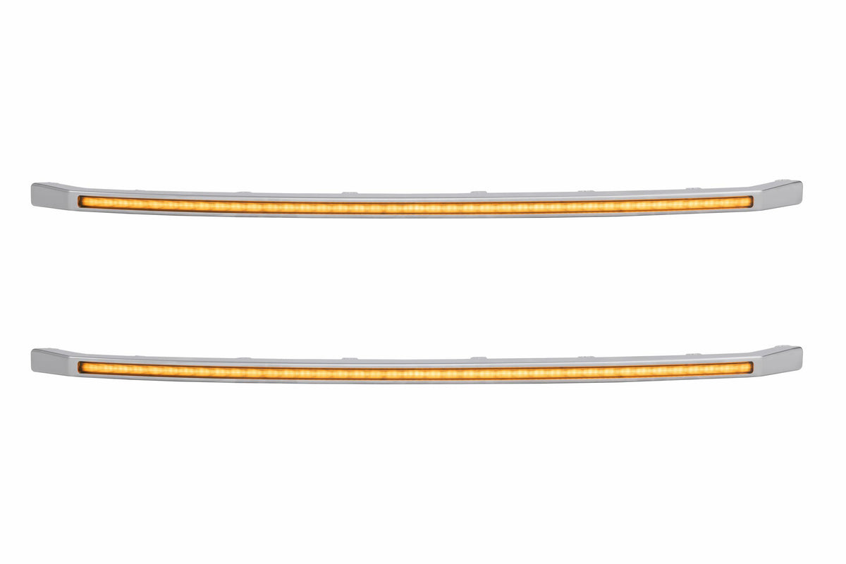 Morimoto XBG LED DRL Grille Inserts: Ford Super Duty Platinum (20-22 / Amber DRL / Set)