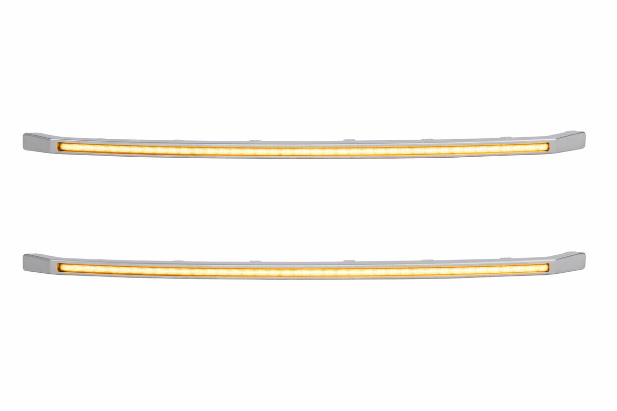 Morimoto XBG LED DRL Grille Inserts: Ford Super Duty Platinum (20-22 / Amber DRL / Set)