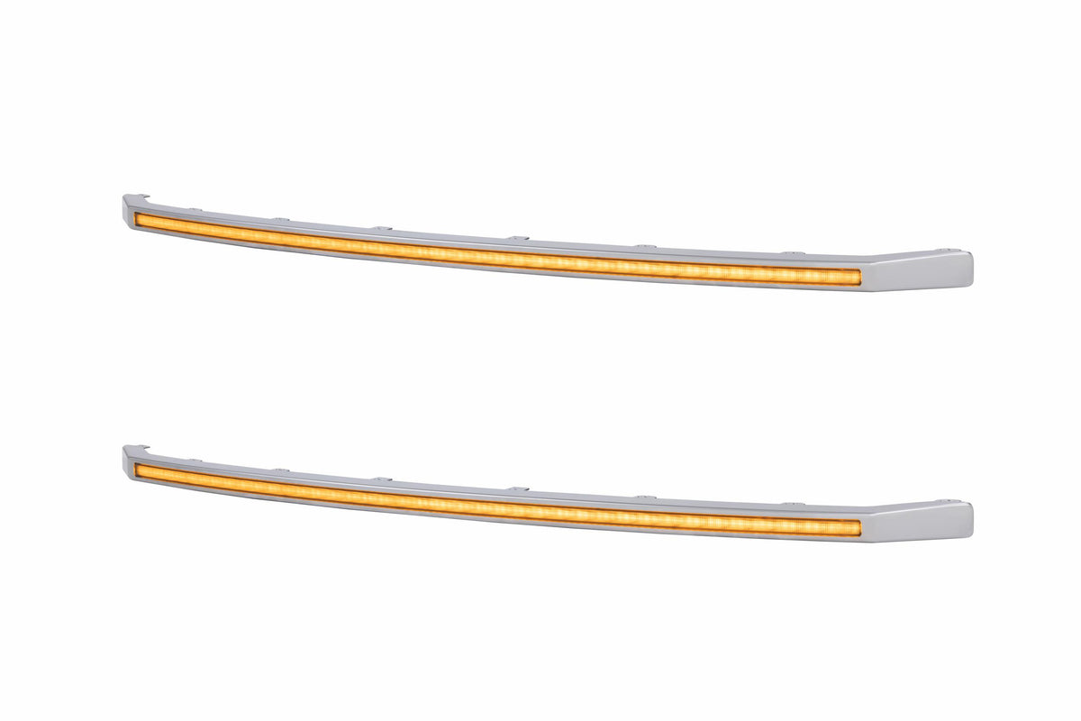 Morimoto XBG LED DRL Grille Inserts: Ford Super Duty Platinum (20-22 / Amber DRL / Set)