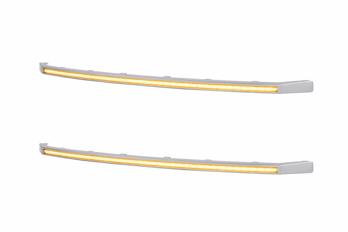 Morimoto XBG LED DRL Grille Inserts: Ford Super Duty Platinum (20-22 / Amber DRL / Set)