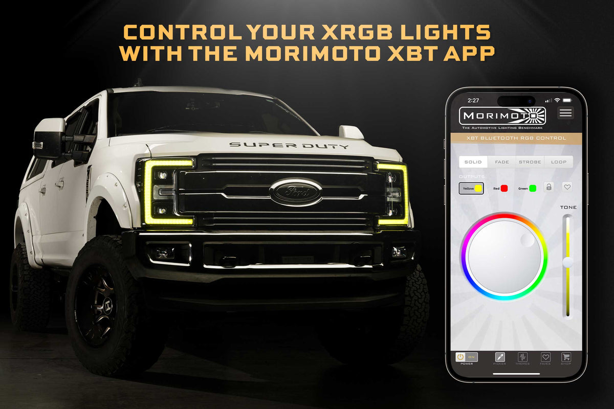 Morimoto XRGB LED Headlights: 17-19 Ford Super Duty (Set)