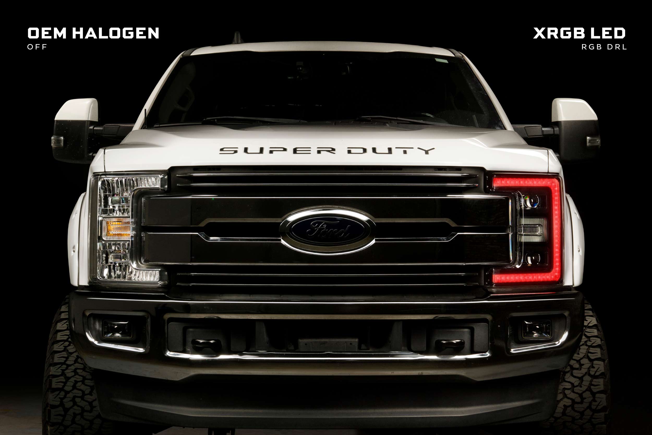 Morimoto XRGB LED Headlights: 17-19 Ford Super Duty (Set)