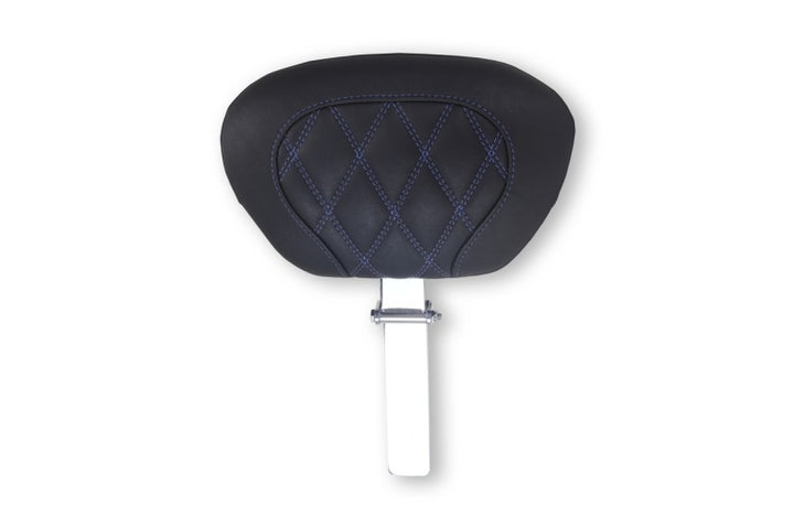Mustang 08-25 Harley FL Touring Rd King Sp, Rd Glide Ltd, Dble Diamond Driver Backrest - Black/SB