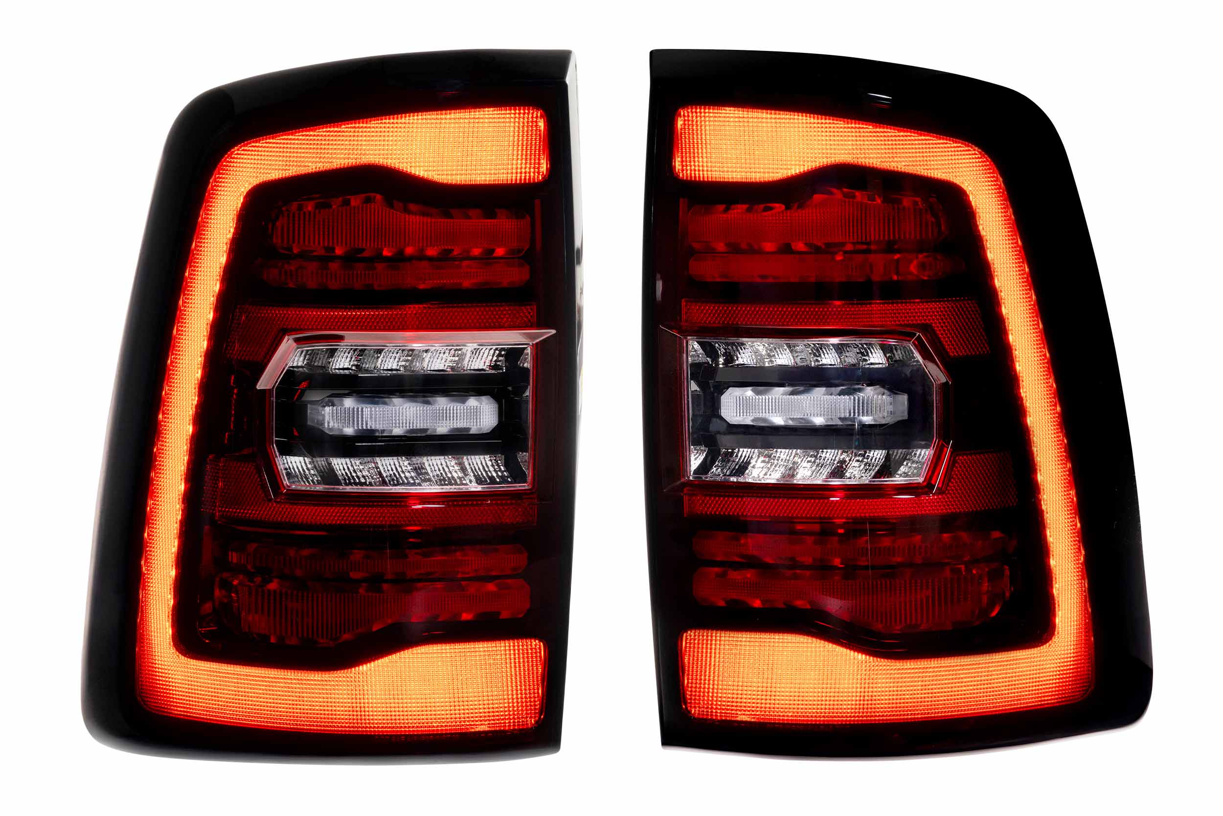 Morimoto XB LED Tail Lights: Ram HD (19-24 / Red Lens / Set)