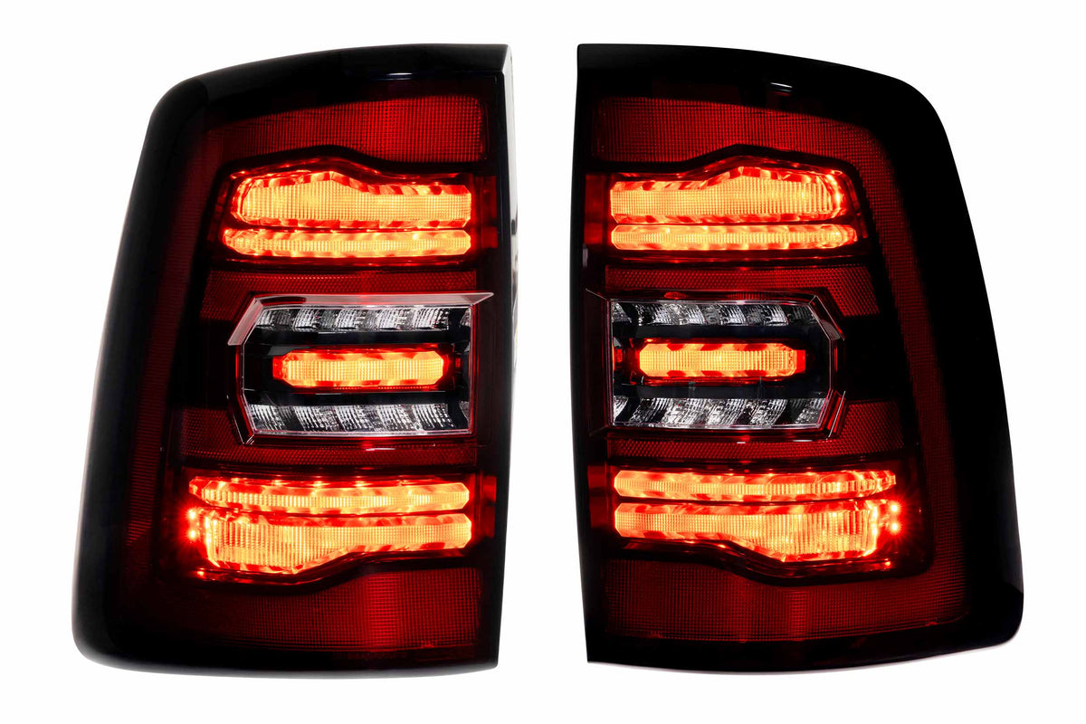 Morimoto XB LED Tail Lights: Ram HD (19-24 / Red Lens / Set)