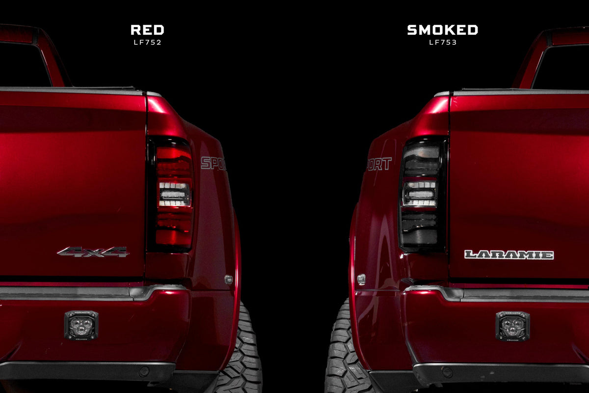 Morimoto XB LED Tail Lights: Ram HD (19-24 / Red Lens / Set)