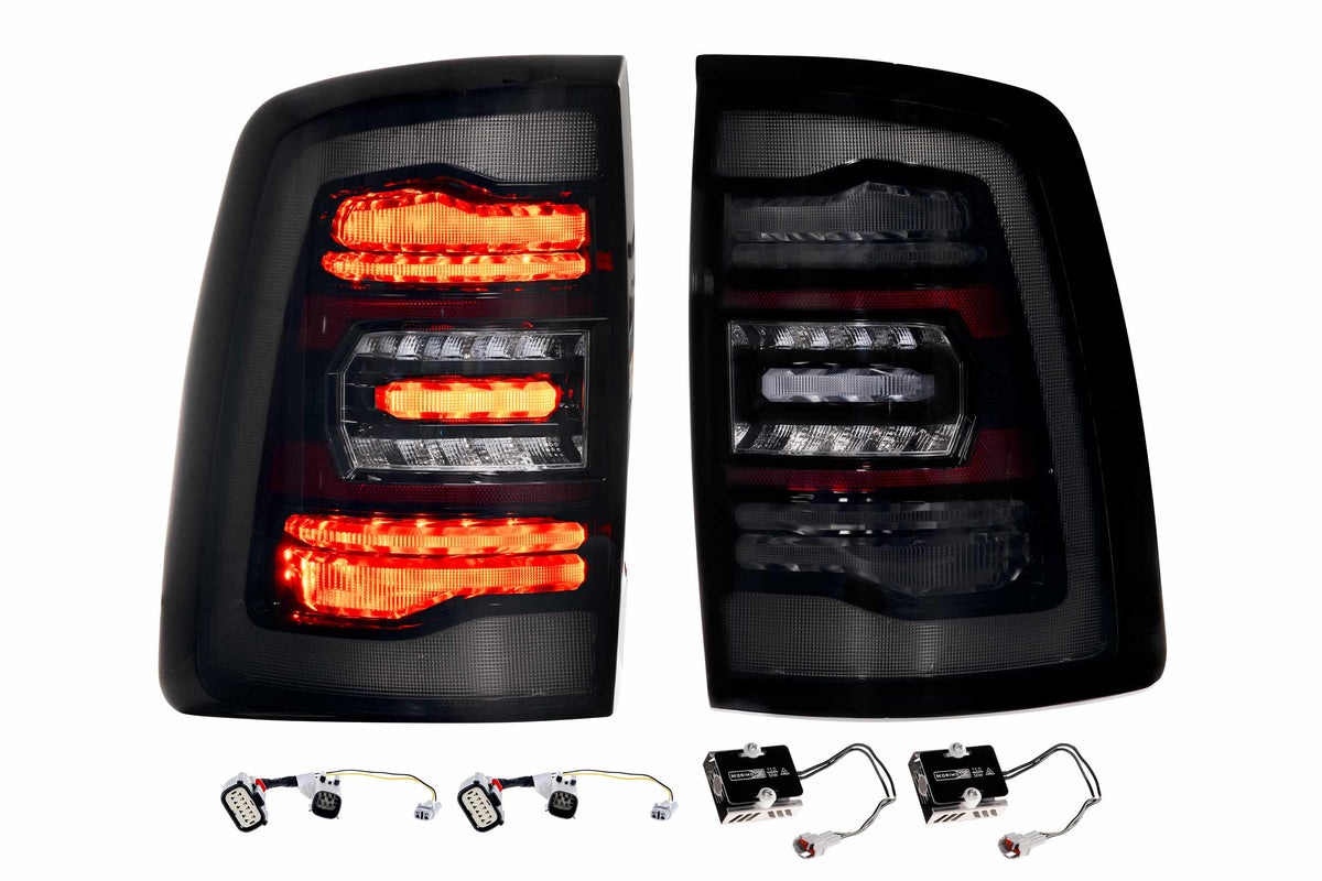 Morimoto XB LED Tail Lights: Ram HD (19-24 / Smoked Lens / Set)