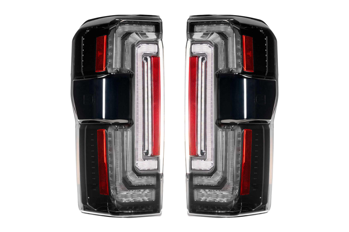 Morimoto XB LED Tail Lights: 23-27 Ford Super Duty (Smoked Lens / Set)