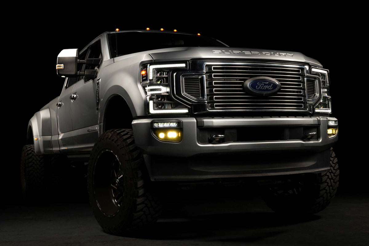 Morimoto Banger Fog Brackets: 20-22 Super Duty OE LED (Set)