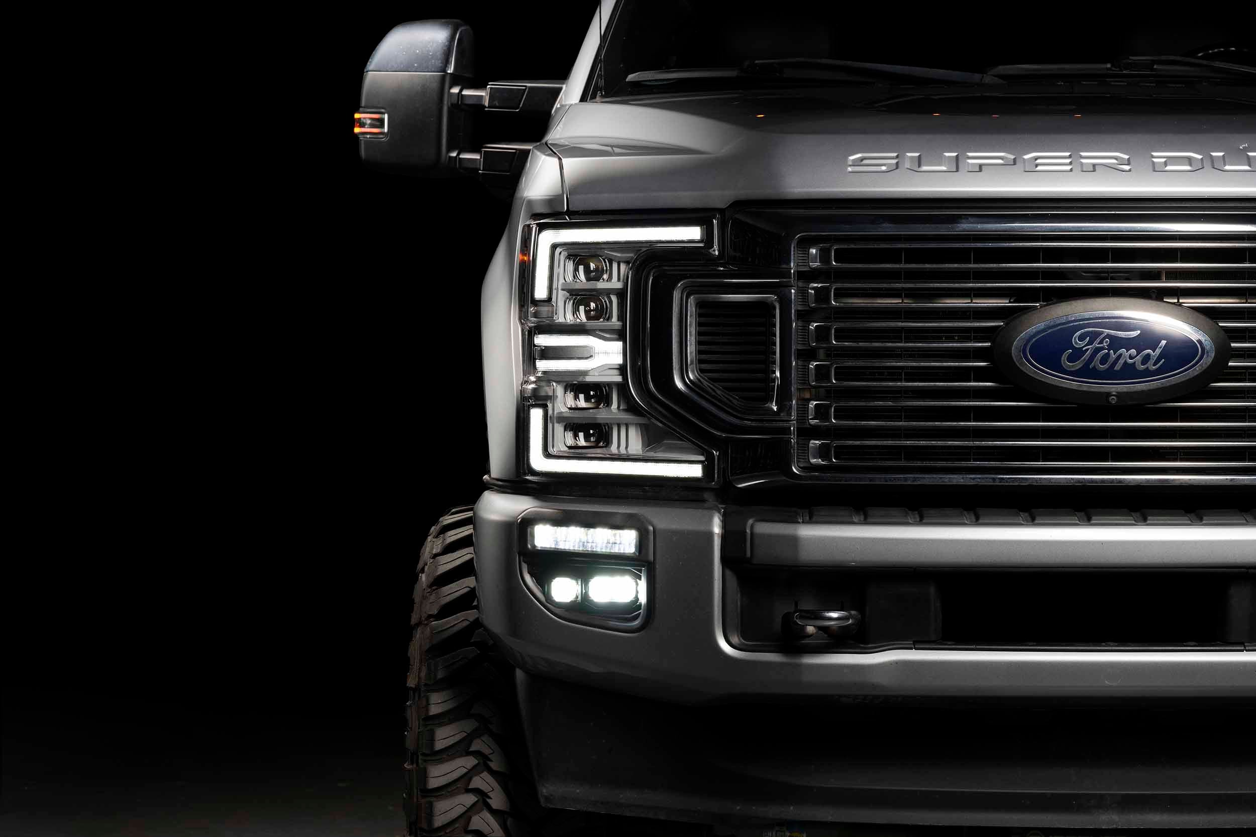 Morimoto Banger Fog Brackets: 20-22 Super Duty OE LED (Set)