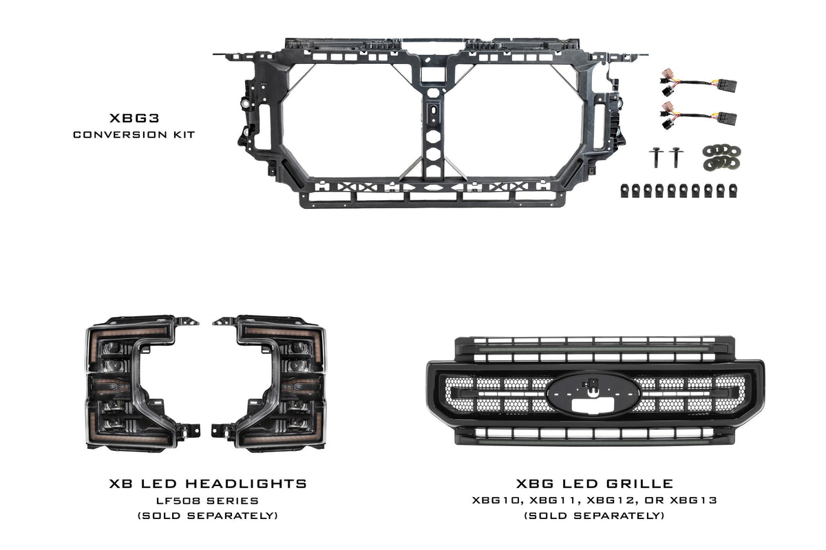 Morimoto XBG: Ford Super Duty Front End Conversion Kit (17-19 to 20-22)