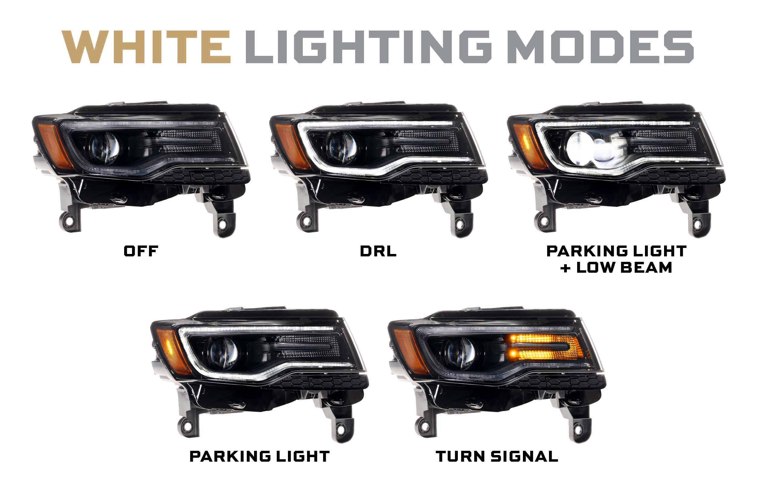 Morimoto XB LED Headlights: Jeep Grand Cherokee (14-22 / Gen II / Set)