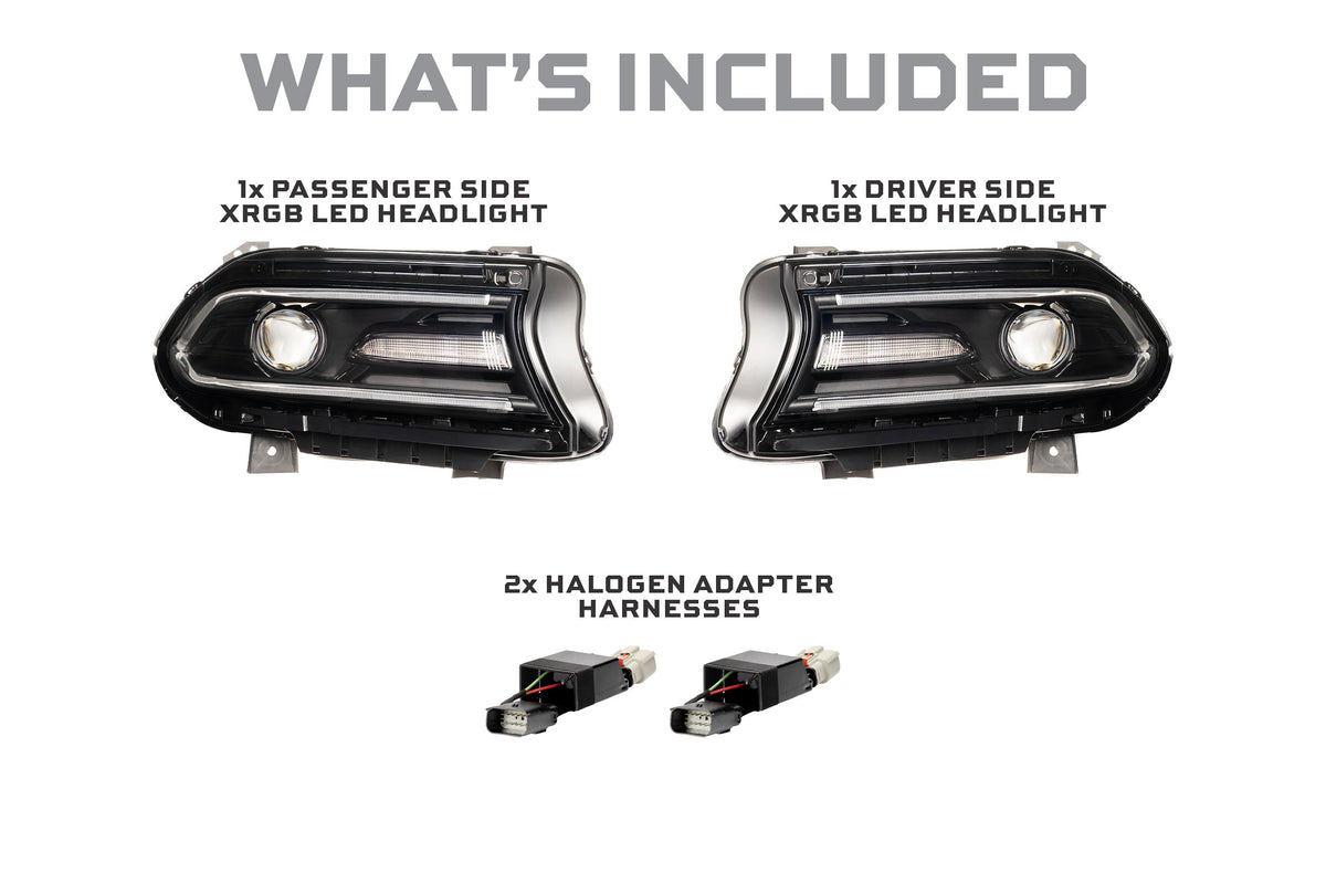 Morimoto XRGB LED Headlights: 15-23 Dodge Charger (Set)