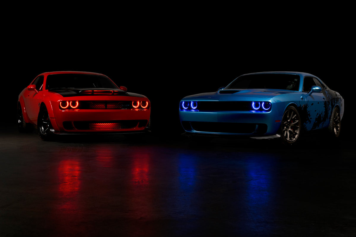 Morimoto XRGB LED Headlights: Dodge Challenger (15-23 / RGB / Set)