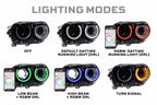 Morimoto XRGB LED Headlights: Dodge Challenger (15-23 / RGB / Set)