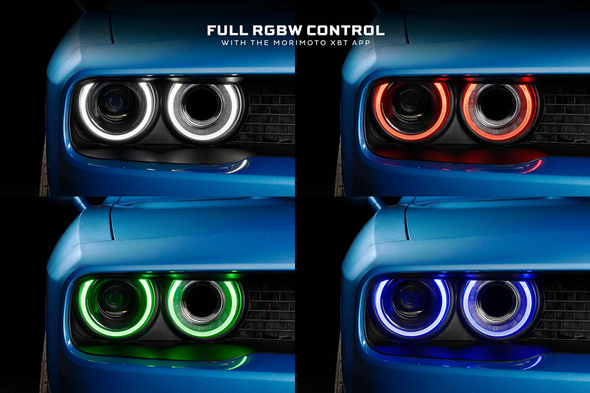 Morimoto XRGB LED Headlights: Dodge Challenger (15-23 / RGB / Set)