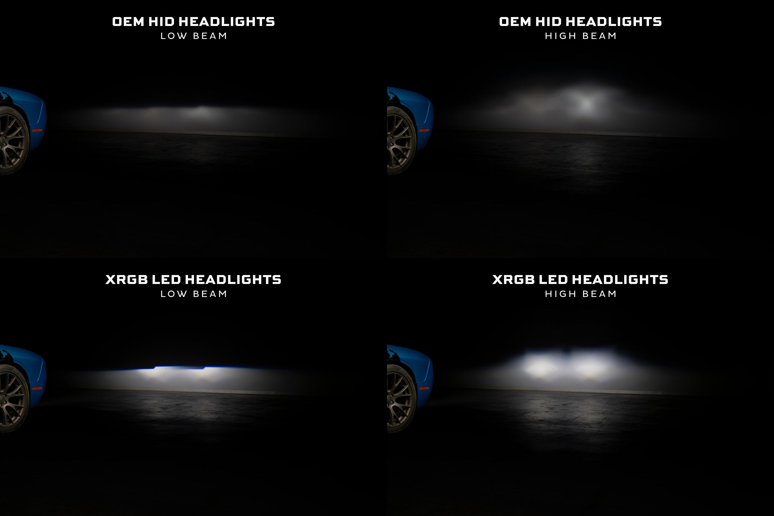 Morimoto XRGB LED Headlights: Dodge Challenger (15-23 / RGB / Set)