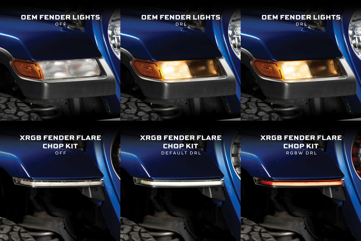 Morimoto High Line Jeep JL / JT XRGB Fender Flare Chop Kit (Set)