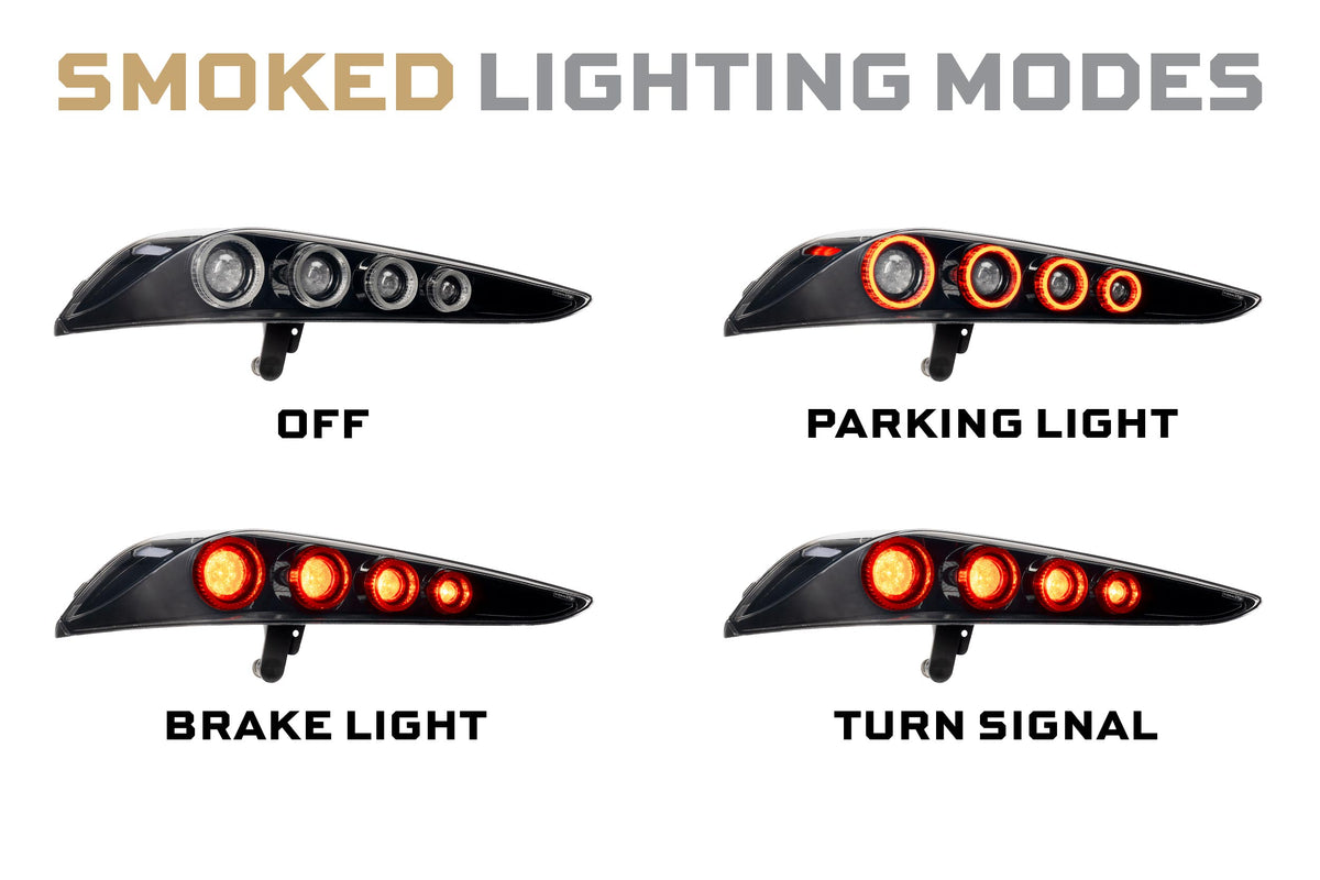 Morimoto XB LED Tail Lights: Toyota Supra (20+ / Smoked Lens / Set)