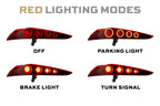Morimoto XB LED Tail Lights: Toyota Supra (20+ / Red Lens / Set)
