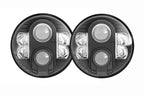 ProComp Pro Comp Jeep Headlights: 7" Round LED Hi/Lo (07-18 JK)