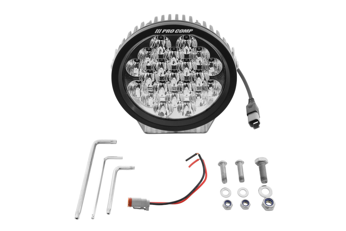 ProComp Pro Comp Motorsports Series LED Pod: 5" / White / Combo Beam