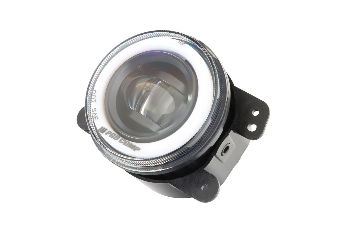 ProComp Pro Comp Jeep Fog Lights: Wide Fog Beam (White) (07-18 JK)