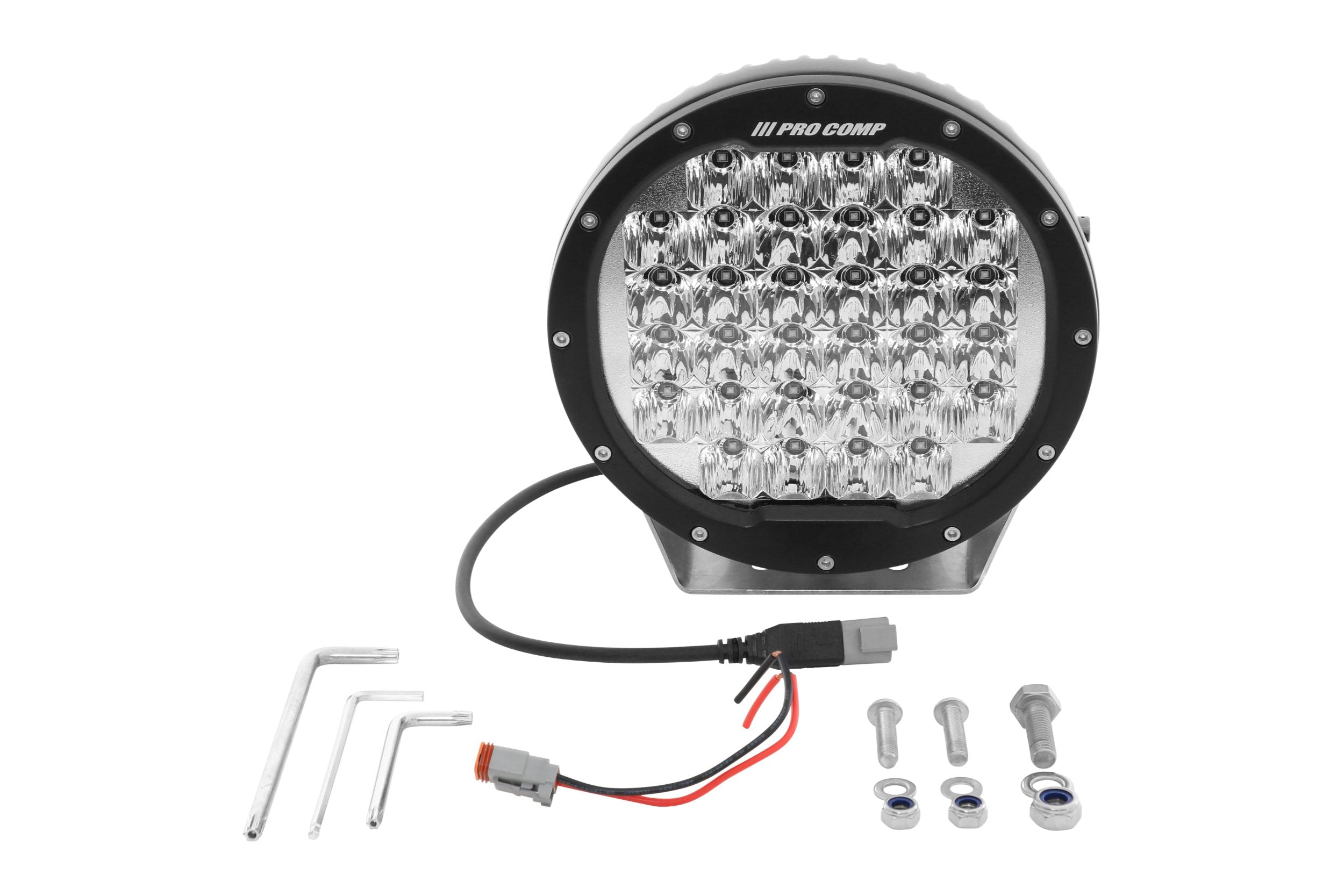 ProComp Pro Comp Motorsports Series LED Pod: 7"/ White / Combo Beam
