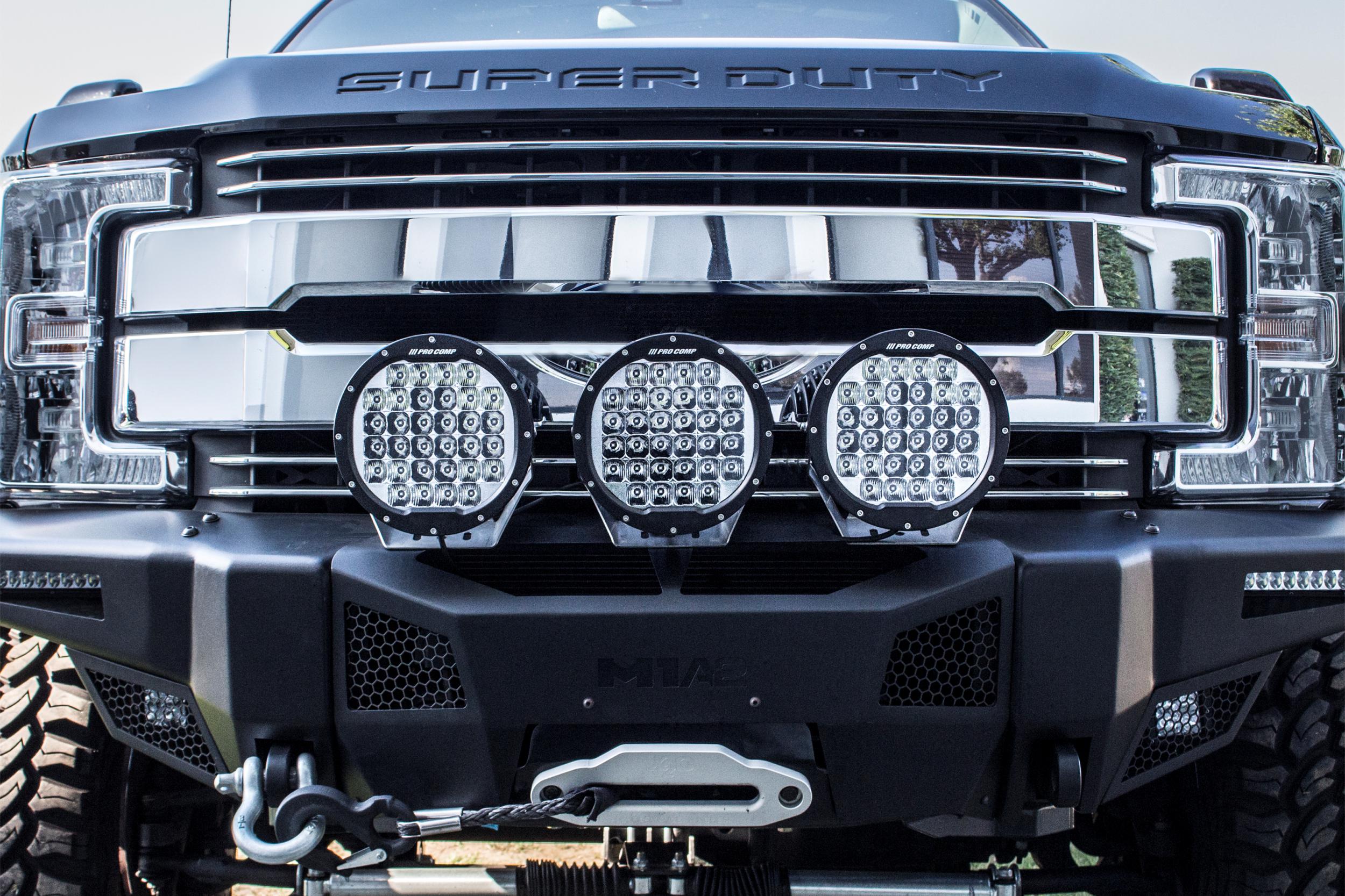 ProComp Pro Comp Motorsports Series LED Pod: 7"/ White / Combo Beam