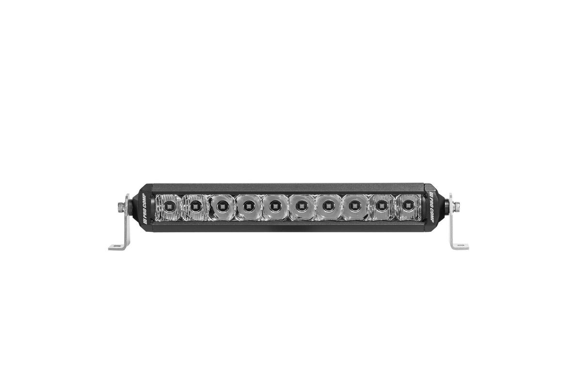 ProComp Pro Comp Motorsports Series Single Row Light Bar: 10" / White / Combo Beam