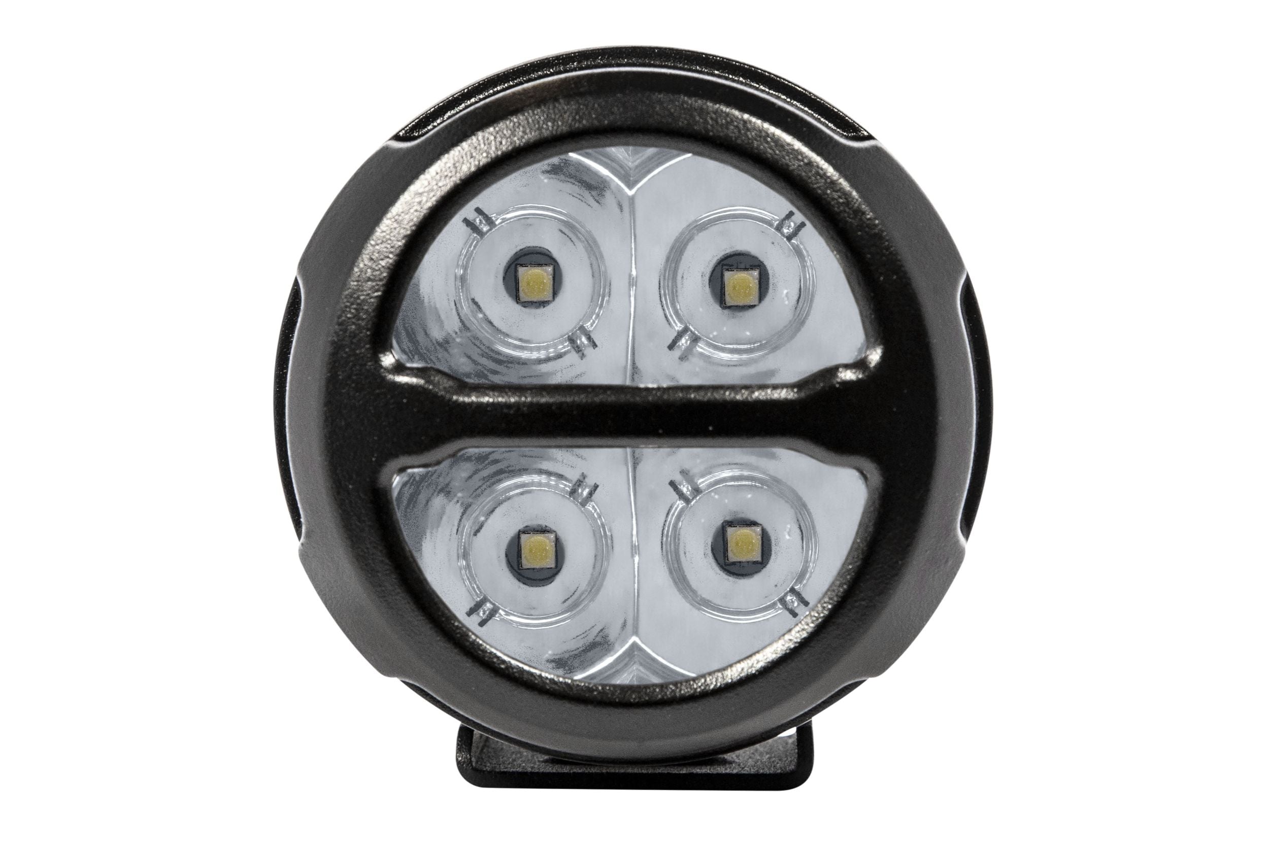 ProComp Pro Comp S4-R LED Pods: 2x2 Round / 20W / White / Spot Beam