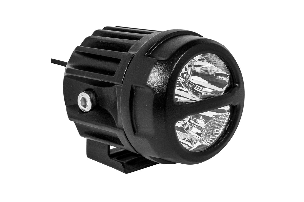 ProComp Pro Comp S4-R LED Pods: 2x2 Round / 20W / White / Spot Beam