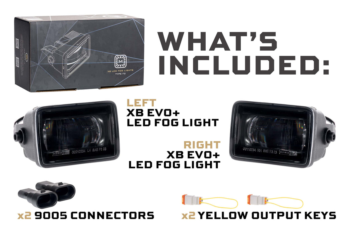 Morimoto XB Evo+ Fog Lights: Type F2 (White + Yellow / Set)