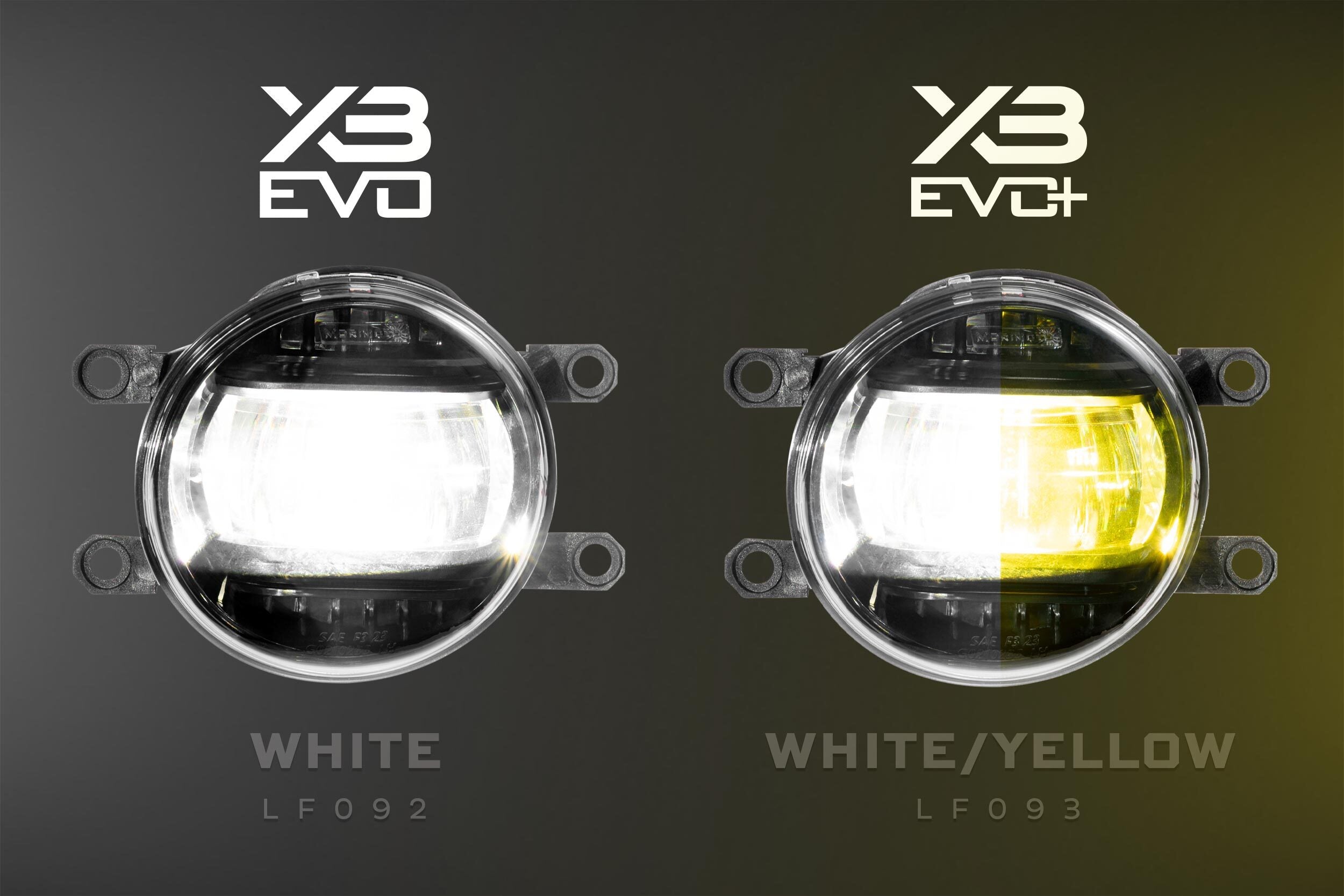 Morimoto XB Evo+ Fog Lights: Type T (White + Yellow / Set)